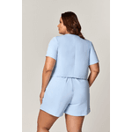Short Alfaiataria com Recortes Nature MySize