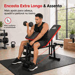 Banco Banqueta De Exercícios Supino Livre Regulável Musculação 40x1 | Consport