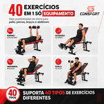 Banco Banqueta De Exercícios Supino Livre Regulável Musculação 40x1 | Consport