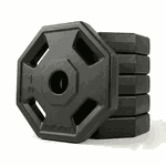 20 Anilhas 1kg Consport Revestida em ABS Peso Academia Treino Musculação