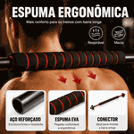 Kit Halteres Barra Anilha Peso Ajustável Dumbbells, Barras e Kettlebell Para Musculação - 6 Em 1 Consport