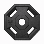 8 Anilhas 2,5kg Consport Revestida em ABS Peso Academia Treino Musculação