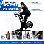 Bicicleta Spinning S-200 Connect Bluetooth Inclinação Automática Consport