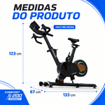 Bicicleta Spinning S-200 Connect Bluetooth Inclinação Automática Consport