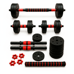 Kit de Musculação Ajustável 6 em 1 – Completo, Seguro e Versátil para Treinar Todo o Corpo em Casa 20kg| Consport