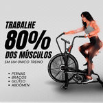 Air Bike Profissional Consport – Bicicleta Ergométrica de Alta Resistência para Academia