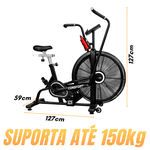 Air Bike Profissional Consport – Bicicleta Ergométrica de Alta Resistência para Academia