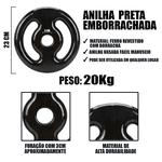 Anilha Emborrachada - 20kg