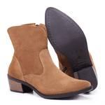 Bota Texana Camélia Feminina Cano curto Camurça