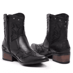 Bota Texana Maraisa Feminina Cano curto Preta