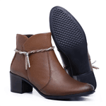 Bota Juliana Feminina Cano Curto Caramelo