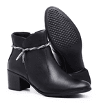 Bota Juliana Feminina Cano curto Preta