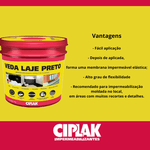 Ciplak Veda Laje Preto - BD 18L