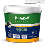 Rejunte Epóxi Porcelanato - Portokoll - Branco Brilhante 1KG