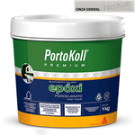 Rejunte Epóxi Porcelanato - Portokoll - Cinza Sideral 1KG