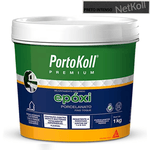 Rejunte Epóxi Porcelanato - Portokoll - Preto Intenso 1KG 