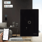 Conjunto 4x2 Com Interruptor Touch Inteligente conexão Wifi- Alexa Cor Preto Marca MarGirius 