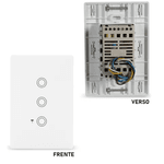 CONJUNTO 4X2 COM INTERRUPTOR TOUCH INTELIGENTE CONEXÃO WIFI- ALEXA COR BRANCO MARCA MARGIRIUS