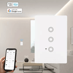 CONJUNTO 4X2 COM INTERRUPTOR TOUCH INTELIGENTE CONEXÃO WIFI- ALEXA COR BRANCO MARCA MARGIRIUS