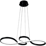 Lustre Pendente Led 40W Preto 3 temperaturas de cor LP016 