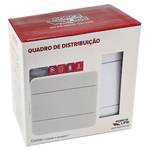 Quadro Distribuição de Embutir em Parede Para Disjuntores Din Force Line