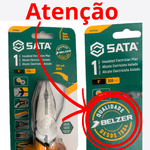 Alicate Universal Qualidade Belzer "8" Cabo Antiderrapante Amarelo SATA