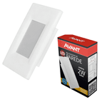 Balizador Led embutir 4x2 2w Branco Avant