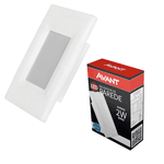 Balizador Led embutir 4x2 2w Branco Avant