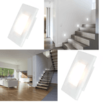 Balizador Led embutir 4x2 2w Branco Avant