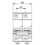 Disjuntor DIN 10ka Bipolar 2P Marca Soprano