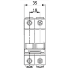 Disjuntor Din Mini Bipolar 3ka Curva C Marca Soprano 