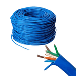 Cabo de Rede Lan U/UTP CAT5e Azul Para Internet 4 Pares 305m CMX 100% COBRE