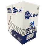 Cabo de Rede Lan U/UTP CAT5e Azul Para Internet 4 Pares 305m CMX 100% COBRE