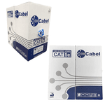 Cabo de Rede Lan U/UTP CAT5e Azul Para Internet 4 Pares 305m CMX 100% COBRE