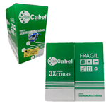Cabo de Rede CFTV Azul Para Internet 4 Pares 24AWG Liga de Cobre