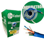Cabo de Rede CFTV Azul Para Internet 4 Pares 24AWG Liga de Cobre