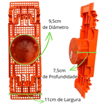 Caixinha de Luz Para Teto Laje com Suporte Regulável de 30cm á 37cm Laranja Marca- Tigre