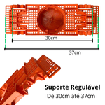 Caixinha de Luz Para Teto Laje com Suporte Regulável de 30cm á 37cm Laranja Marca- Tigre