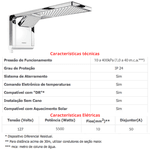 Chuveiro Acqua Duo Ultra Elétrico de Parede Moderno Lorenzetti 
