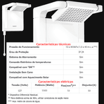 Chuveiro Ducha Acqua Star Elétrico De Parede Moderno Lorenzetti