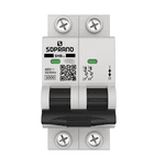 Disjuntor Din Mini Bipolar 3ka Curva C Marca Soprano 
