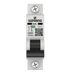 Disjuntor DIN Mini Unipolar 3Ka Curva C Marca Soprano
