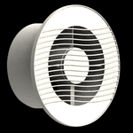 Exaustor Residencial Areo e Banheiro Venti Delta cor Branco Voltagem Bivolt Tamanhos 10cm 15cm e 25cm