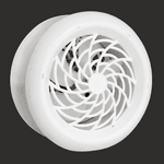 Exaustor Residencial Areo e Banheiro Venti Delta cor Branco Voltagem Bivolt Tamanhos 10cm 15cm e 25cm
