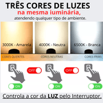 Lustre Pendente Moderno 48w Bivolt 3 temperaturas de cores LP-022D