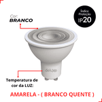 Lâmpada Led Dicróica Gu10 4,8w Bivolt Avant 