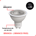 Lâmpada Led Dicróica Gu10 4,8w Bivolt Avant 