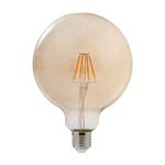 LÂMPADA LED FILAM. GLOBO G125 4W BC QUENTE 2200K E27 BIV