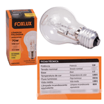 Lâmpada Halogena 2700k 70w luz amarela Bocal E-27