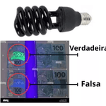 Lâmpada Luz Negra 36w 127v Bocal E27 Detectora De Nota Falsa e Para Festas Neon